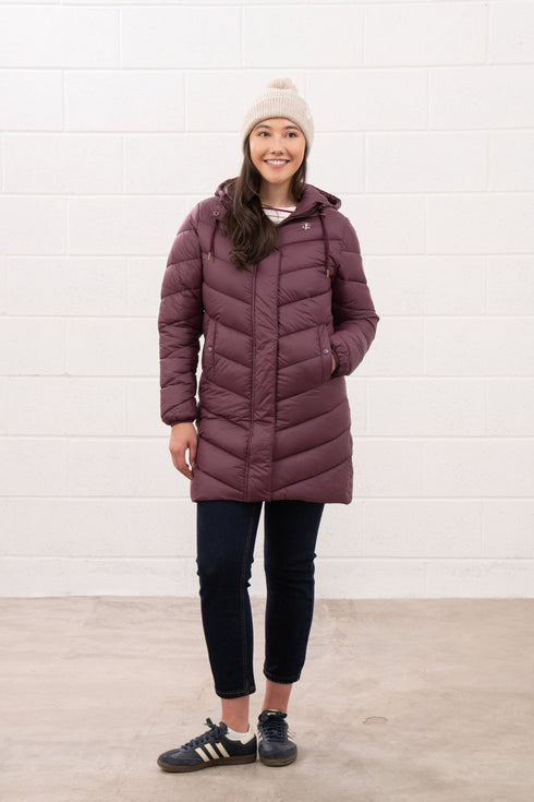 Lighthouse Laurel Womens Padded Mid-Length Coat